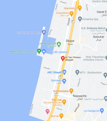 dbayeh-branch-map